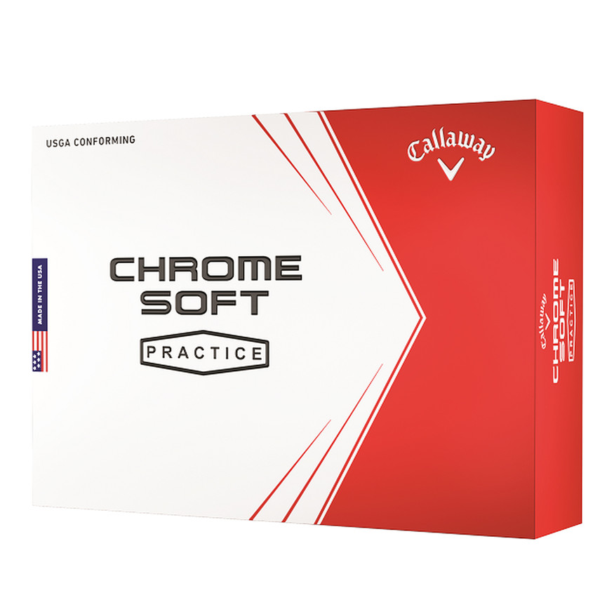 Callaway Chrome Soft Practice Golf Balls 1 Dozen (12)