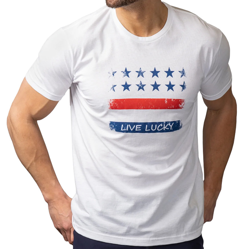 Black Clover Golf Old Glory Performance Tee Shirt