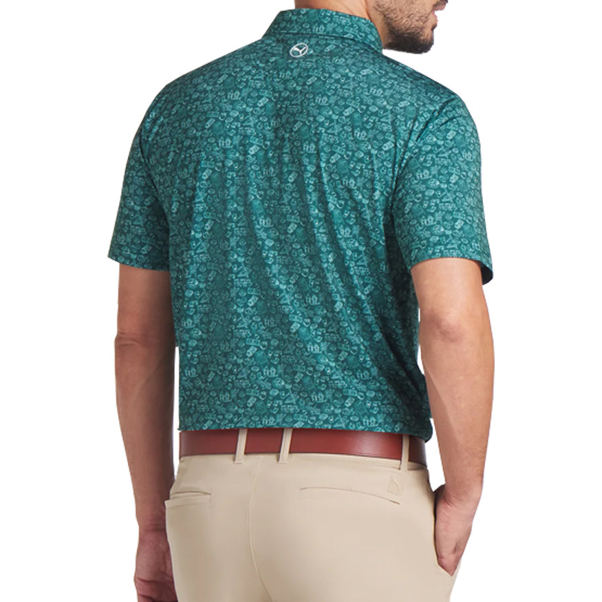 PUMA Golf Men's MATTR Peach Stand Polo Shirt – Moisture-Wicking, 4