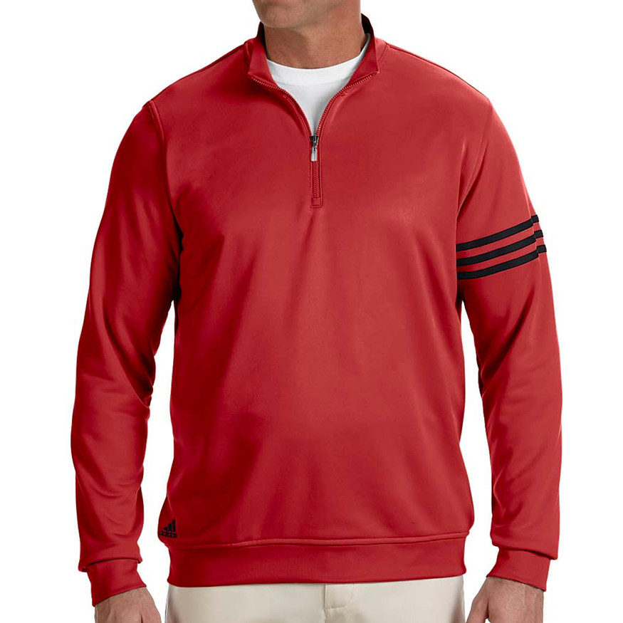 Adidas ClimaLite 1/4-Zip 3-Stripe Pullover