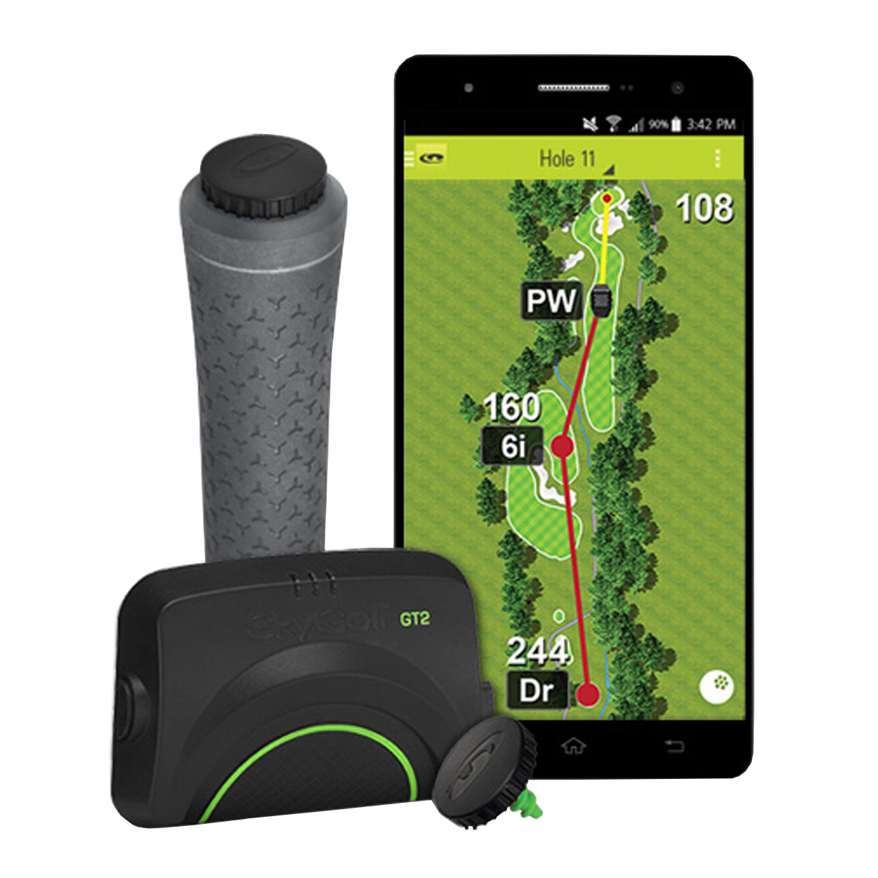 キングギドラさま GPS GOLF NAVI ＆ RECORDER skygolf-gametrack-gps-hero-blk