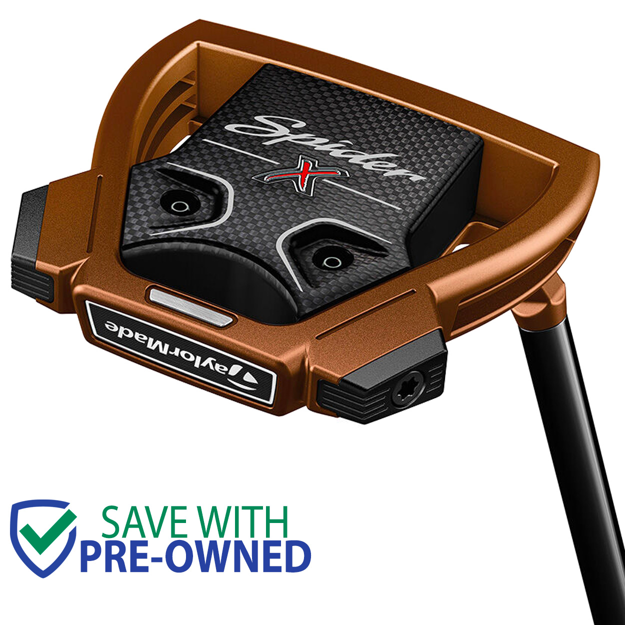 TaylorMade - スパイダーXカッパー TaylorMade Spider X-Copper Slant Neck Putter, Pre-Owned