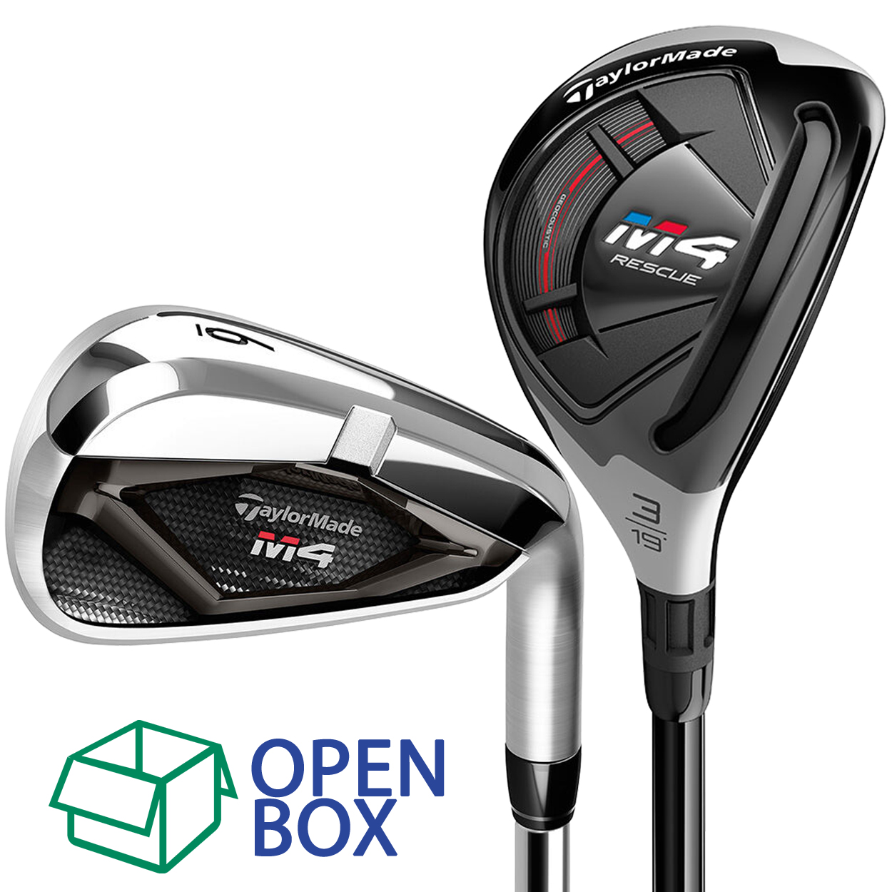 ばら売り可 TaylorMade M4 ユーティリティ 3番・5番セット TaylorMade M4 Hybrid Combo Iron Set (3H-4H, 5-PW), Open Box
