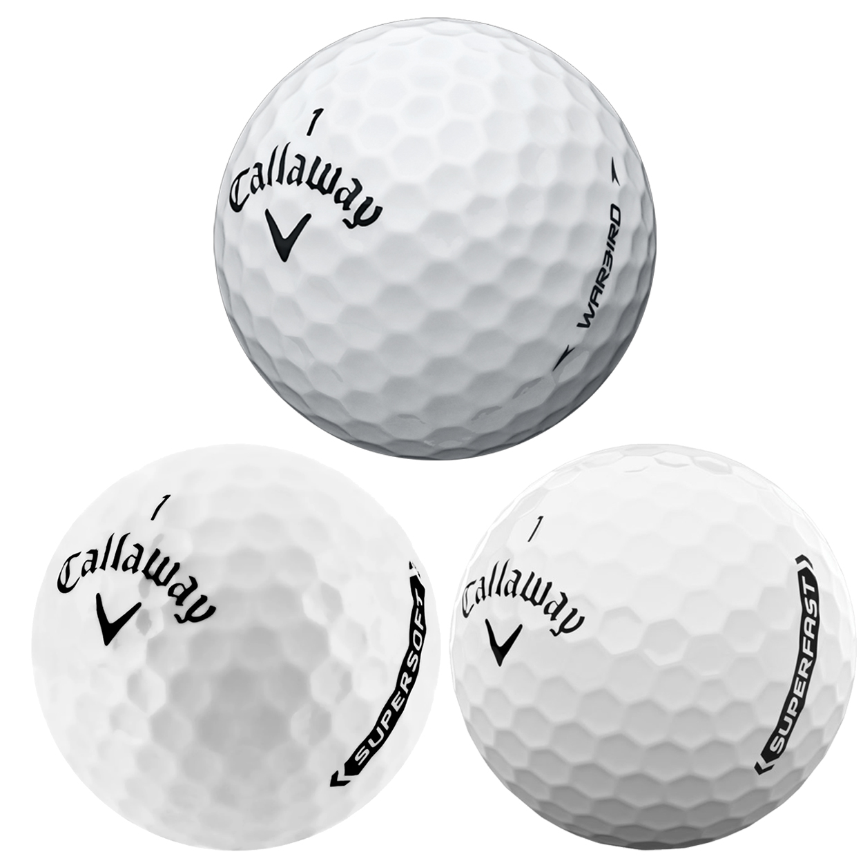 Callaway Mixed Logo Golf Balls (24 Balls - New - Bulk