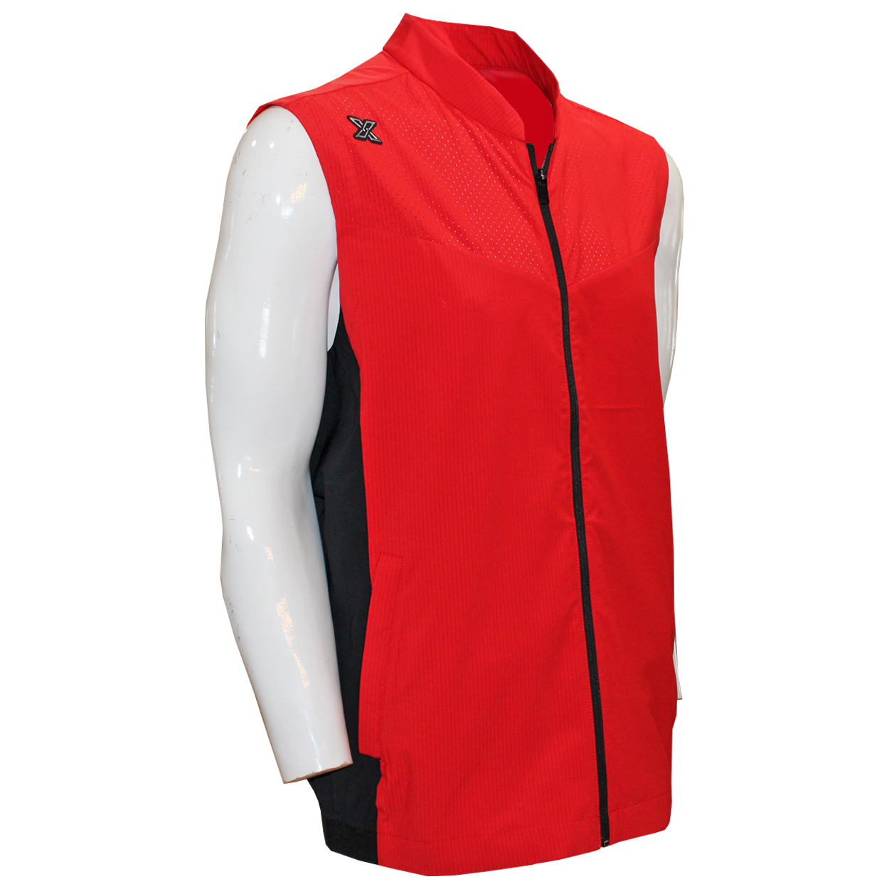 JDX X5 Textured Full-Zip Golf Vest - GolfEtail.com