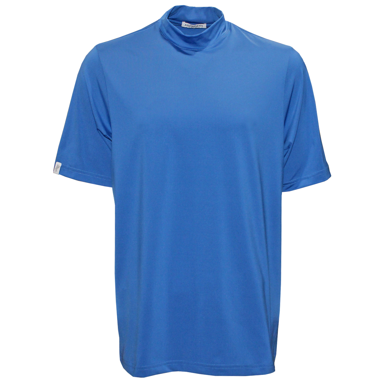 Ashworth Short Sleeve Mockneck Golf Shirt – Performance Stretch 