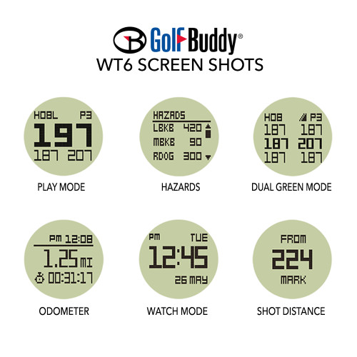 GolfBuddy WT6 GPS Rangefinder Watch