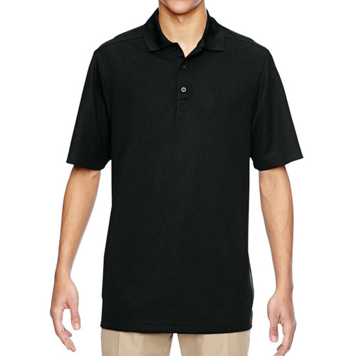 North End Performance Solid Waffle Texture Polo Golf Shirt - GolfEtail.com