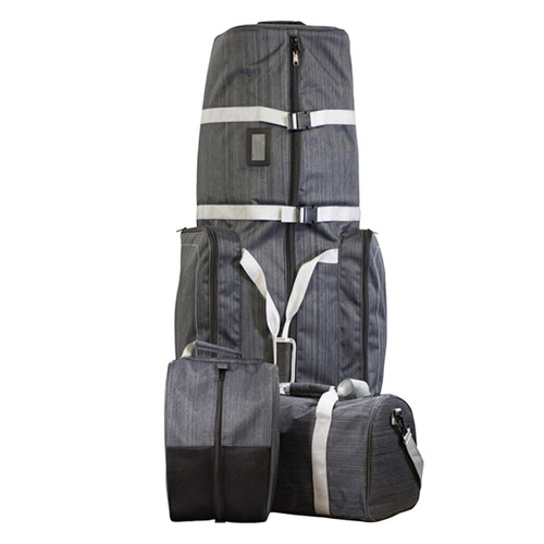 Travel Guardian 3Piece Deluxe Padded Wheeled Golf Bag Travel Cover Set