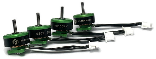 4x Flash Hobby 0802/20000kv Motors with 1.5mm Prop Shaft
