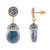 925 Sterling Silver and Yellow Gold Plated / Lapis Lazuli / Marcasite