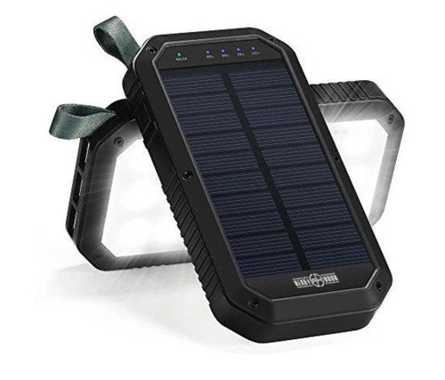 Wireless Solar PowerBank Charger & 20 LED Room Light