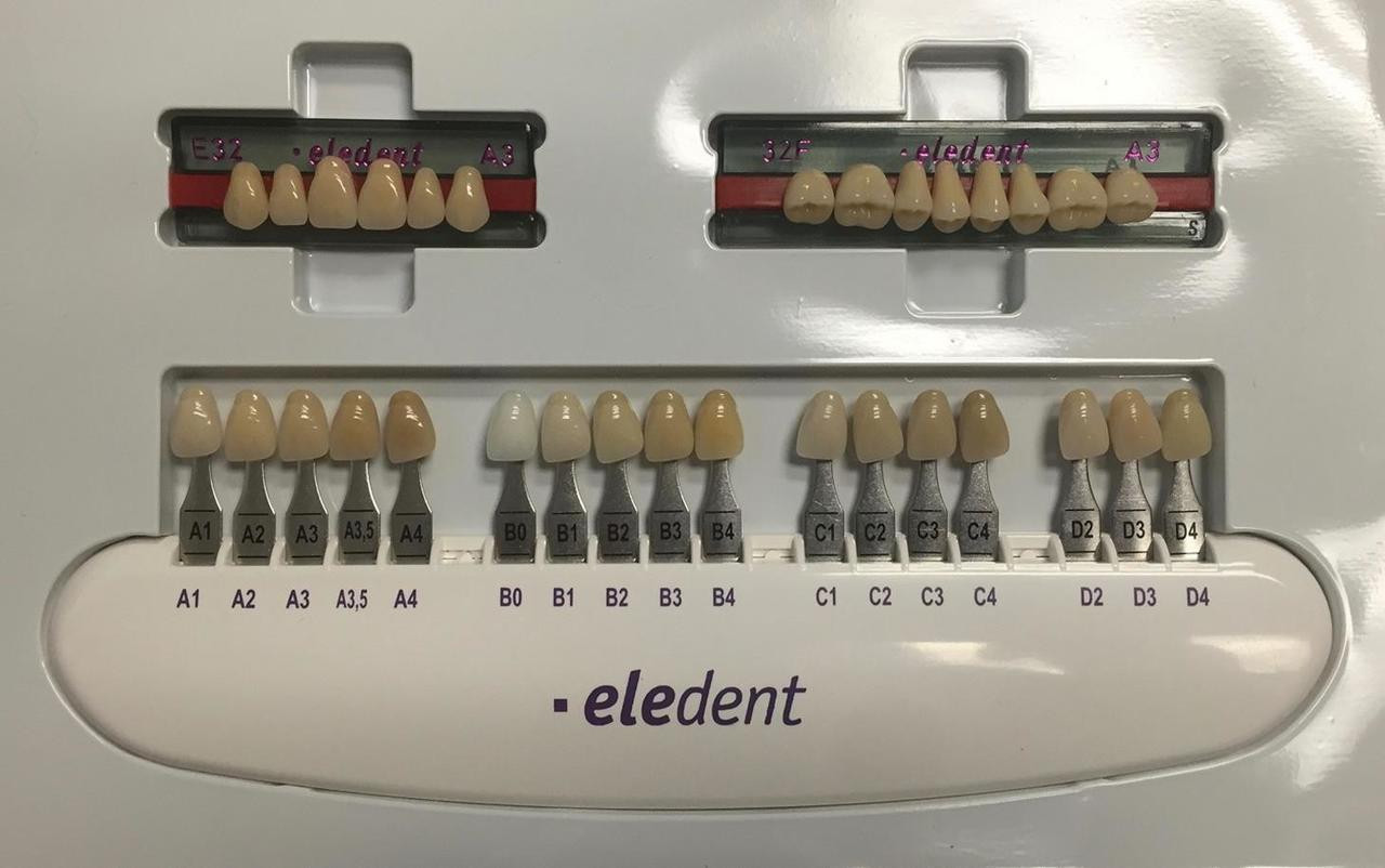Denture Tooth Color Chart