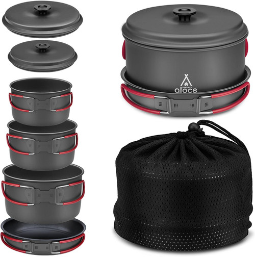 Alocs Camping Cookware Set Camping Gear