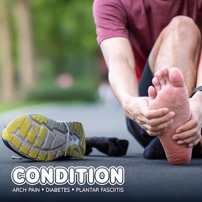 plantar fasciitis, arch pain, diabetic neuropathy