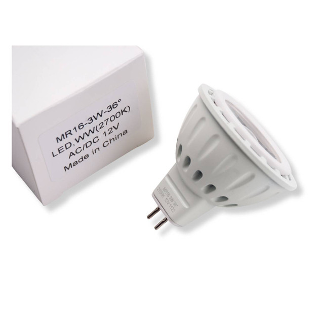 3W MR16 Warm White 2700K Led 36 Degree Beam Angle