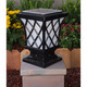 Premium Classic Solar Pillar Light In Black