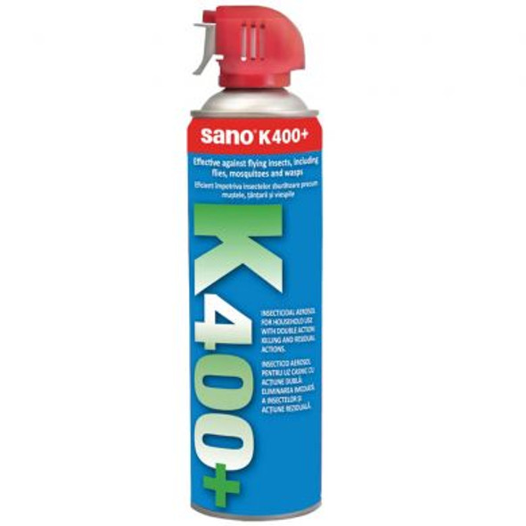 Insecticid Sano K-400, contra muște, țânțari, viespi, 500 ml