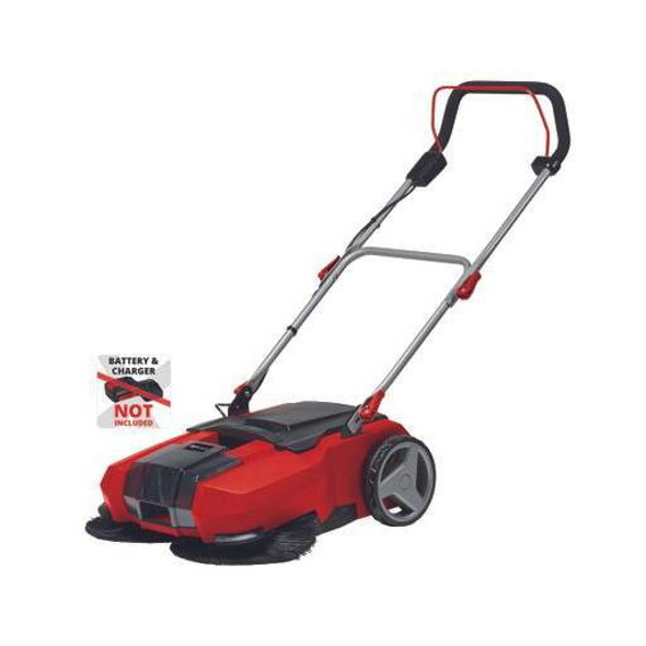 Mașină de măturat fără cablu,  Einhell PXC TE-SW 18/610 Li-Solo, lățime lucru 61 cm, sac colectare 20 l, capacitate măturare 1800 m²/h