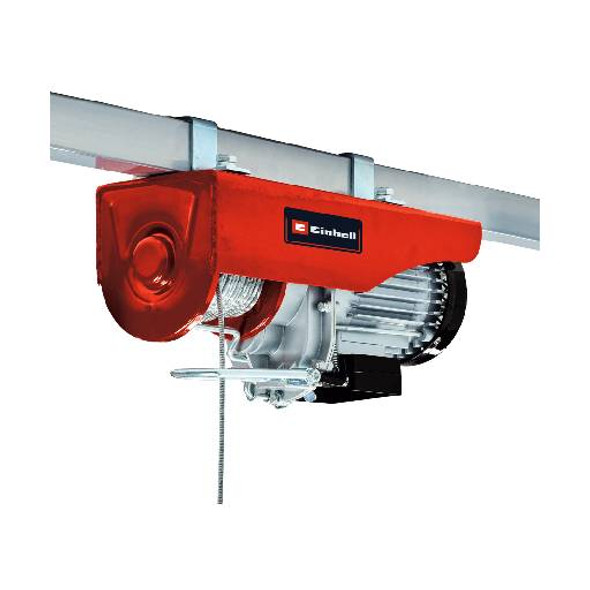 Electropalan Einhell TC-EH 600, 1050 W, încărcare cu/fără scripete 600/300 kg, ridicare cu/fără scripete 9/18 m, frână automată, oprire automată la limite, cablu antirăsucire