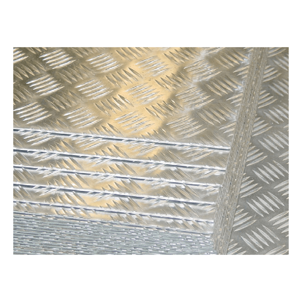 Tablă din aluminiu, striată, 5 bare, 2 x 1250 x 2500 mm, Aliaj 1050F