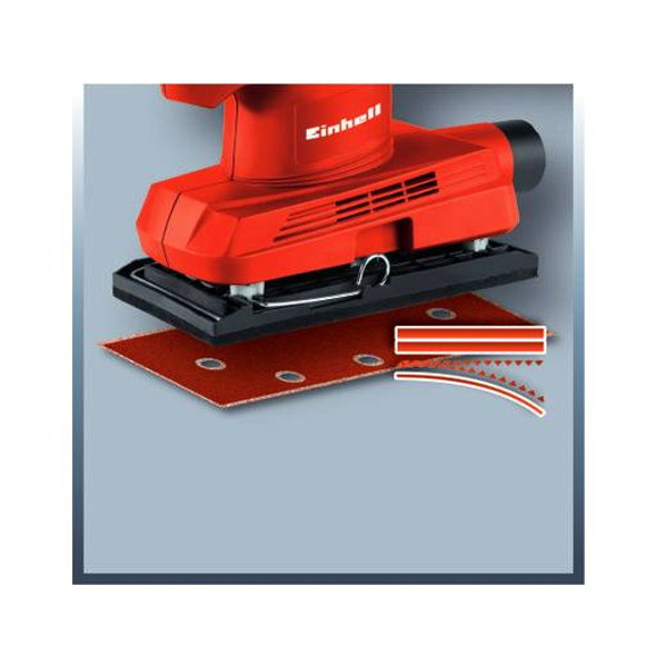 Șlefuitor cu vibrații Einhell TH-OS 1520, 150W, hârtie șlefuire 230 x 93 prindere cu cleme, hârtie șlefuire 187 x 93 prindere velcro