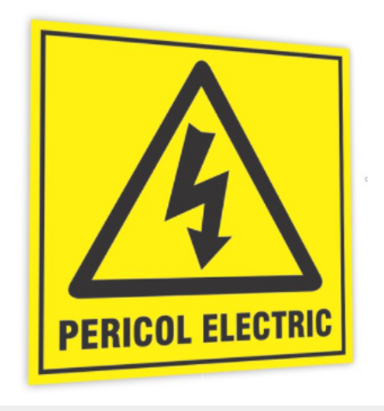 Indicator pericol electric