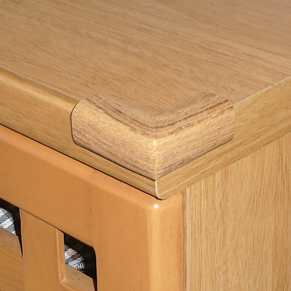 Protecție moale pentru colțuri mobilier, imitație lemn