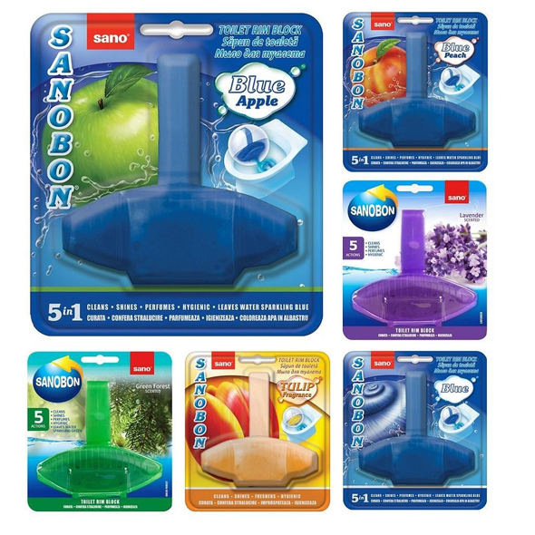 Detergent și odorizant pentru vasul toaletei, 5 în 1