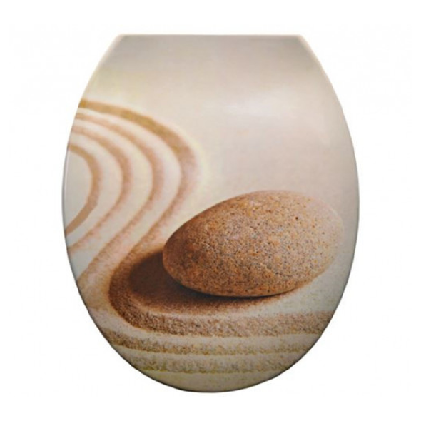 Capac WC Soft-Close, piatră - nisip, ItalProdotti