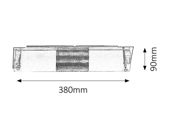 Lampă de perete Periodic, 2 x 40W, Cromat