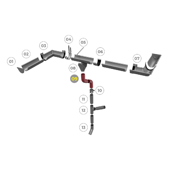 Cot 60° D 90 mm