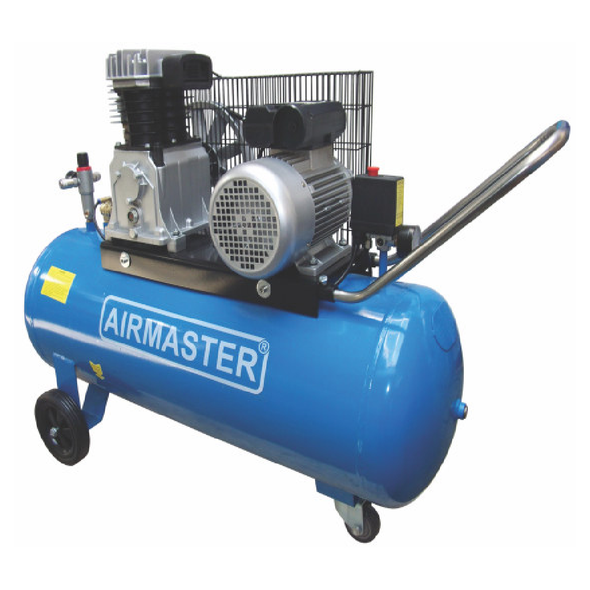 Compresor aer cu piston și transmisie prin curea, butelie 100 l, Airmaster