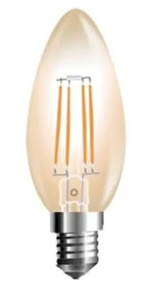 Bec LED cu filament, 4W, 4200K, E14