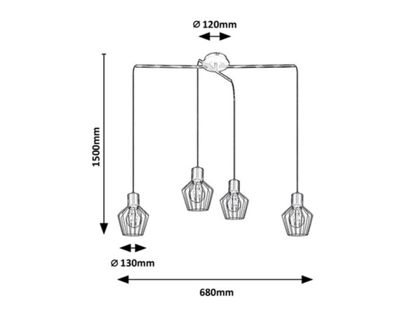 Pendul Belano, 4 x E27