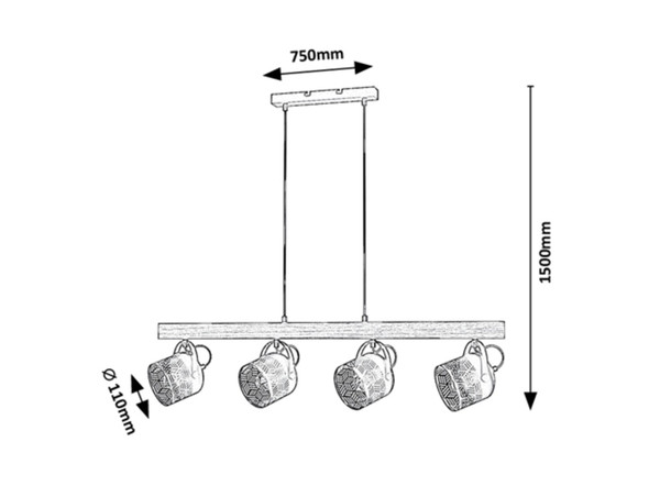 Pendul Rotem, 4 x E14