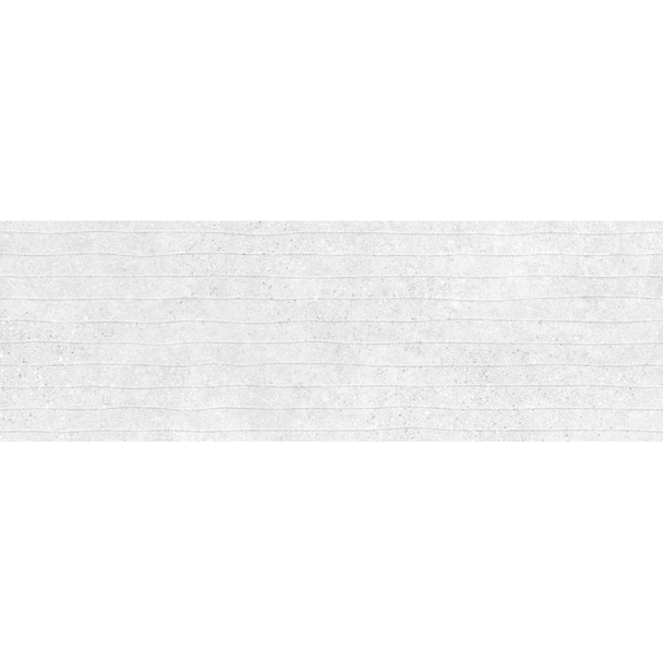 Faianță Corona Stripes, Light Grey, 25.5 x 75.5 cm