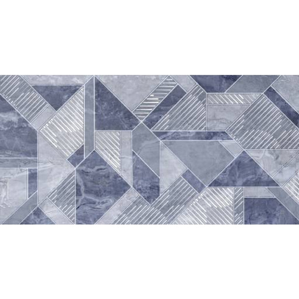 Faianță decor geometric Delice, Blue, 30 x 60 cm, 1.62 mp/cutie