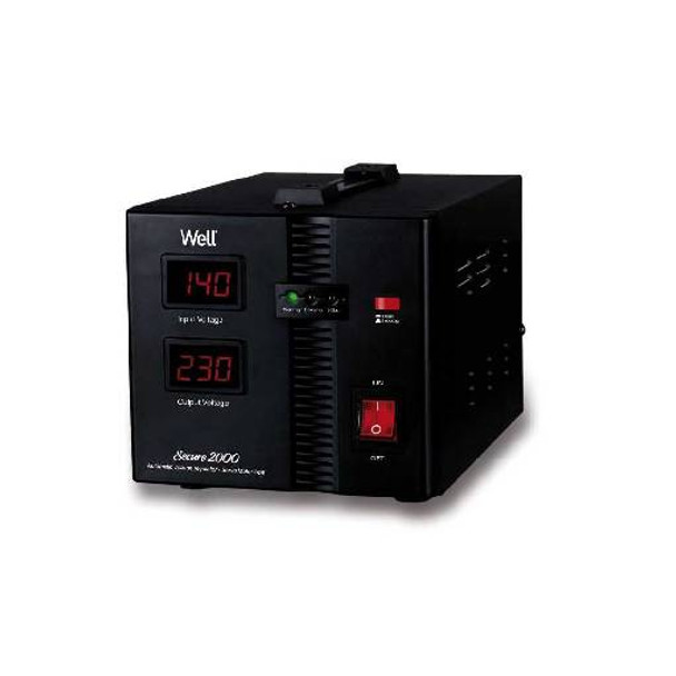 Stabilizator automat de tensiune cu servo motor, Secure 2000VA