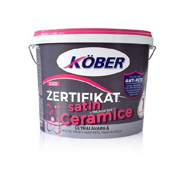 Vopsea Zertifikat cu microsfere ceramice, satin, 15 l