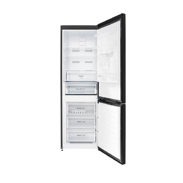Combină frigorifică Daewoo, No Frost, 60/186 cm, E, 331 l NET (230 l + 101 l), water dispencer, multicooling, Neagră