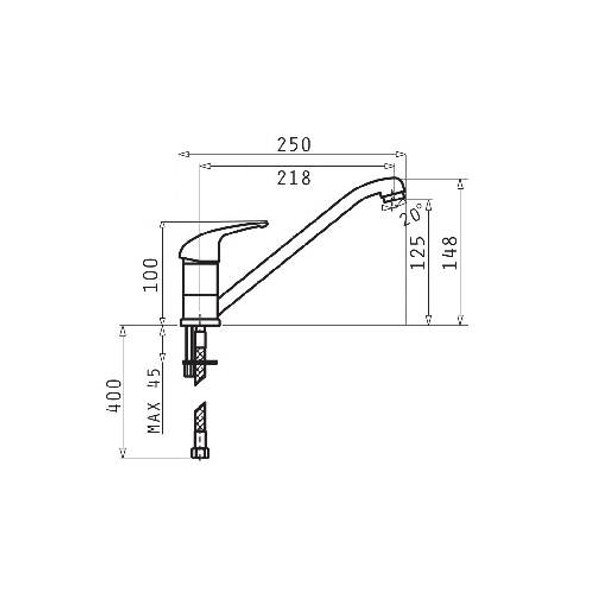 Set 3 în 1 Cristal, 76 x 44 cm, chiuvetă + baterie + dozator