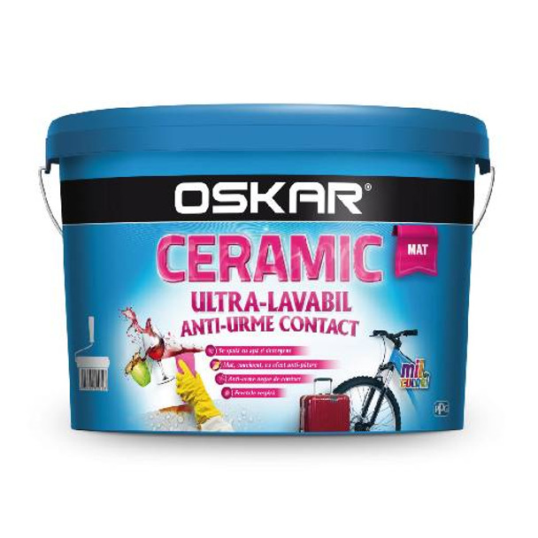 Oskar ceramic ultralavabil, mat, de interior, Alb, 8.5 l