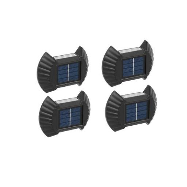 Set lămpi solare, PVC+ fier, 4 buc/set