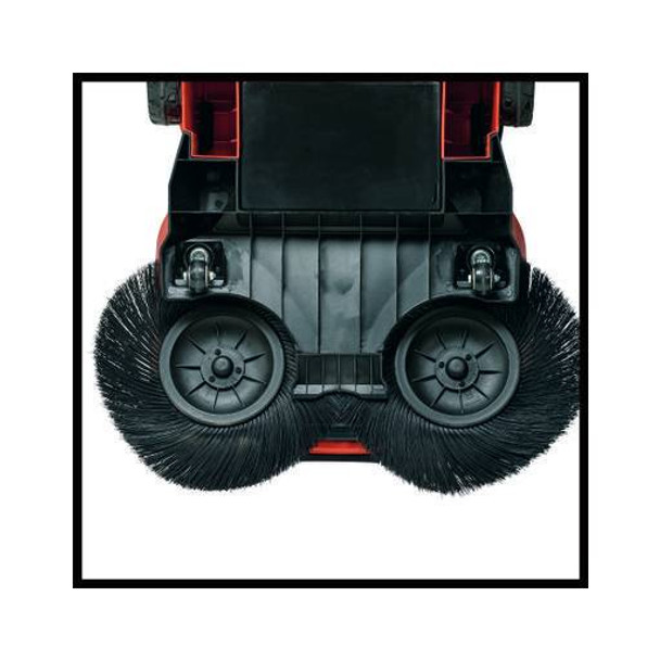 Mașină de măturat fără cablu,  Einhell PXC TE-SW 18/610 Li-Solo, lățime lucru 61 cm, sac colectare 20 l, capacitate măturare 1800 m²/h