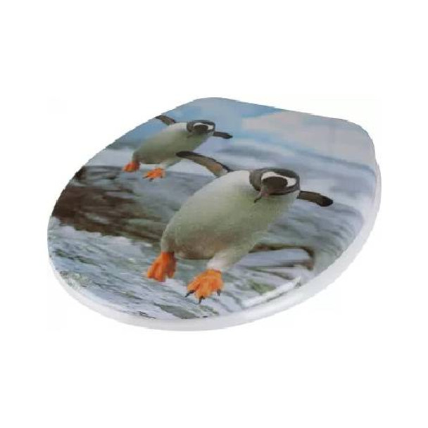 Capac WC Pinguin, duroplast, soft close