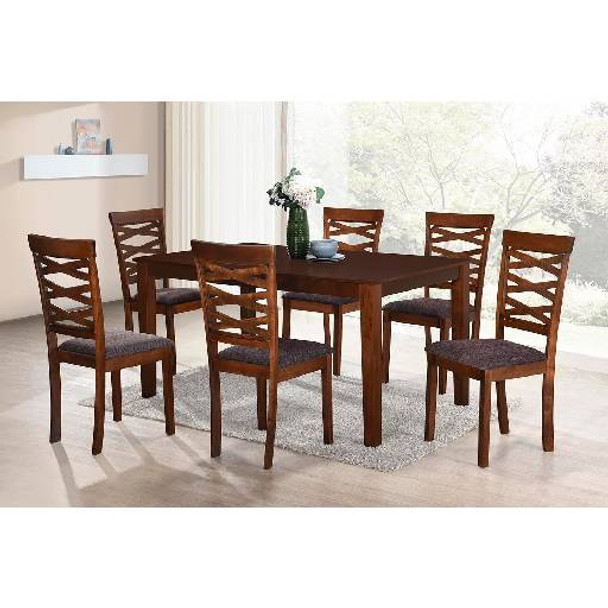 Set masă cu 6 scaune, 150 x 90 x 76 cm