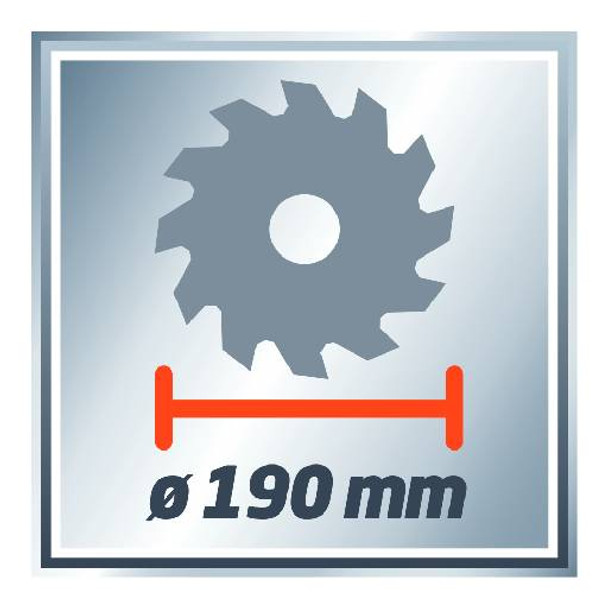 Fierăstrău circular de mână Einhell TC-CS 1400, 1400 W, 190 mm, 24 D