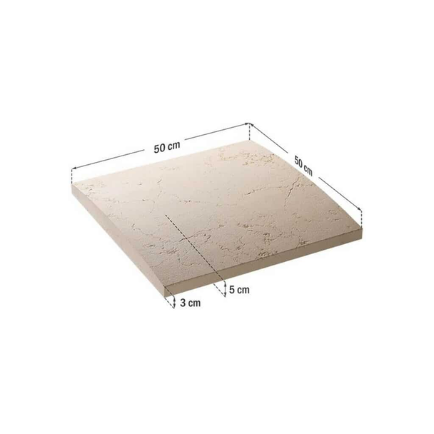 Capac interval Royal, 500 x 500 x 50 mm, Smoke