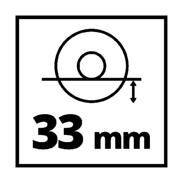 Polizor unghiular fără cablu Einhell PXC AXXIO 18/125 Q, diametru disc 125 mm, 8500 rpm, tăiere max. 33 mm